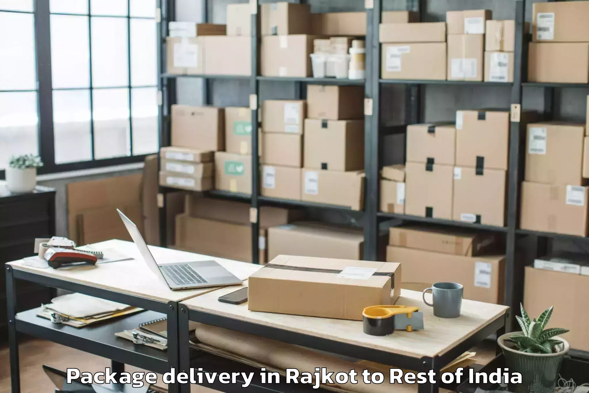 Quality Rajkot to Pokhribong Khasmahal Package Delivery